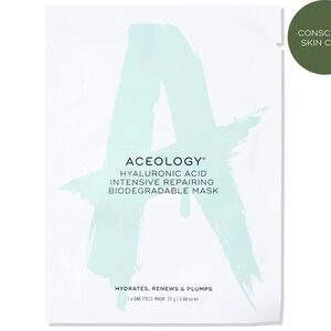ACEOLOGY HYALURONIC ACID INTENSIVE REPAIRING BIODEGRADABLE MASK SINGLE 4 Masks